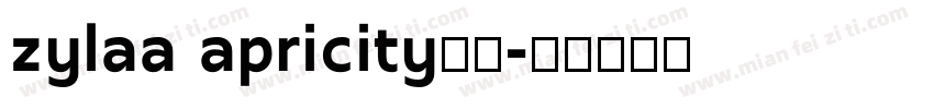 zylaa apricity字体字体转换